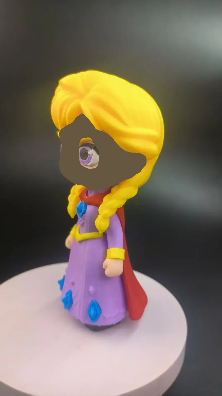 Separación de colores en varias partes de la princesa Anna (SIN AMS), vista 3