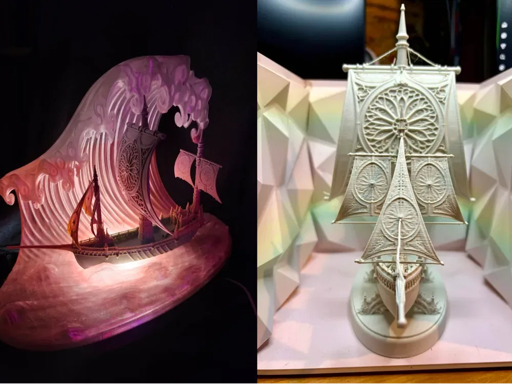 Catedral de la Ola de Leviatán – El Viaje Luminoso, vista 1