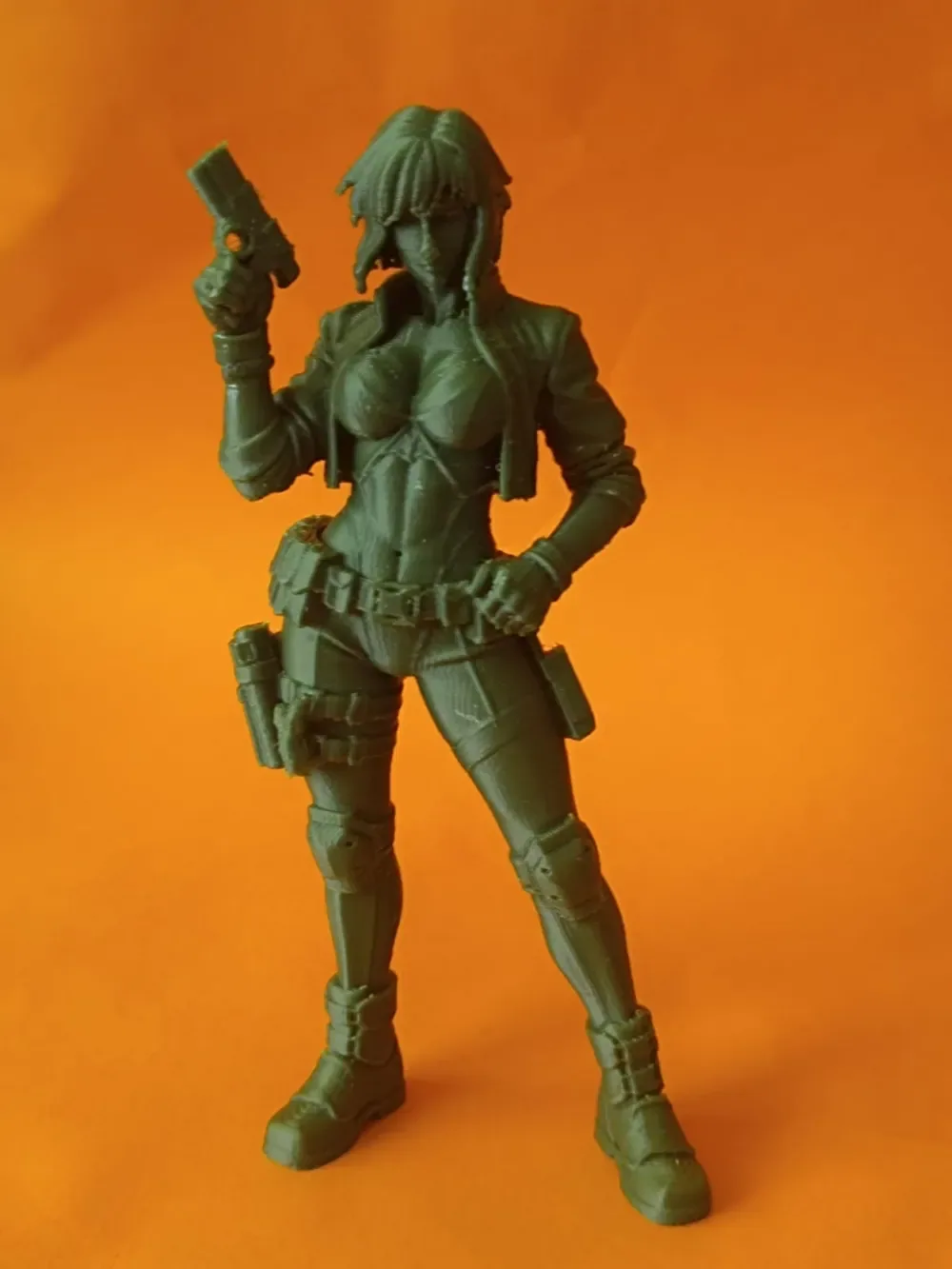 Figura Kusanagi Fan Art Fantasma del anime Shell, vista 2