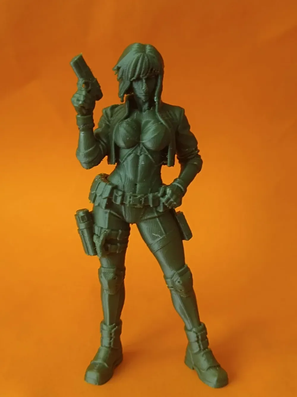 Figura Kusanagi Fan Art Fantasma del anime Shell, vista 3