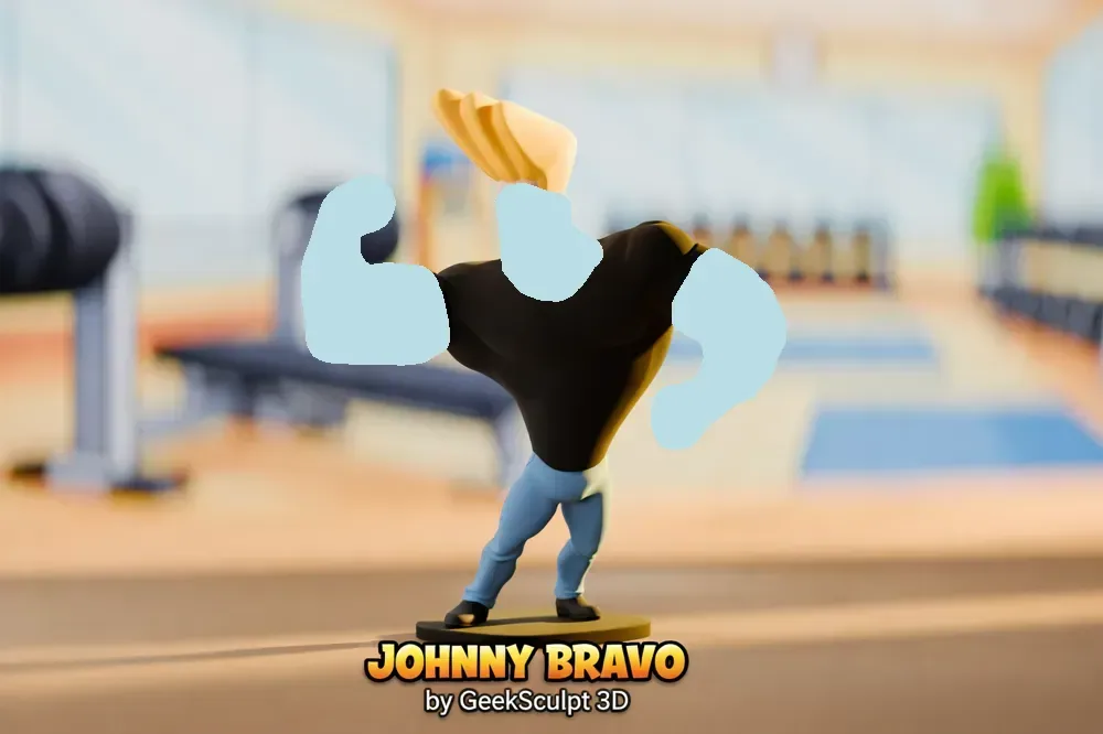 Figura de Johnny Bravo - Coleccionable de dibujos animados, vista 1