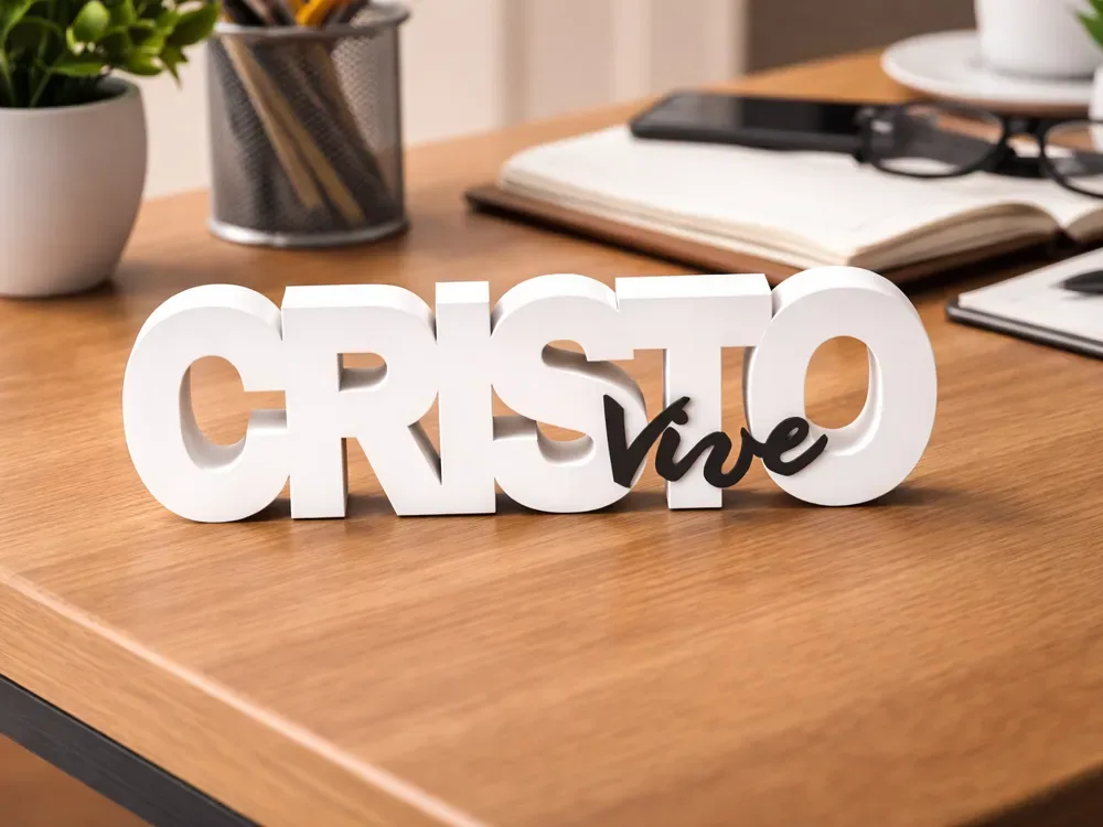 Letrero Decorativo Cristo Vive, vista 1