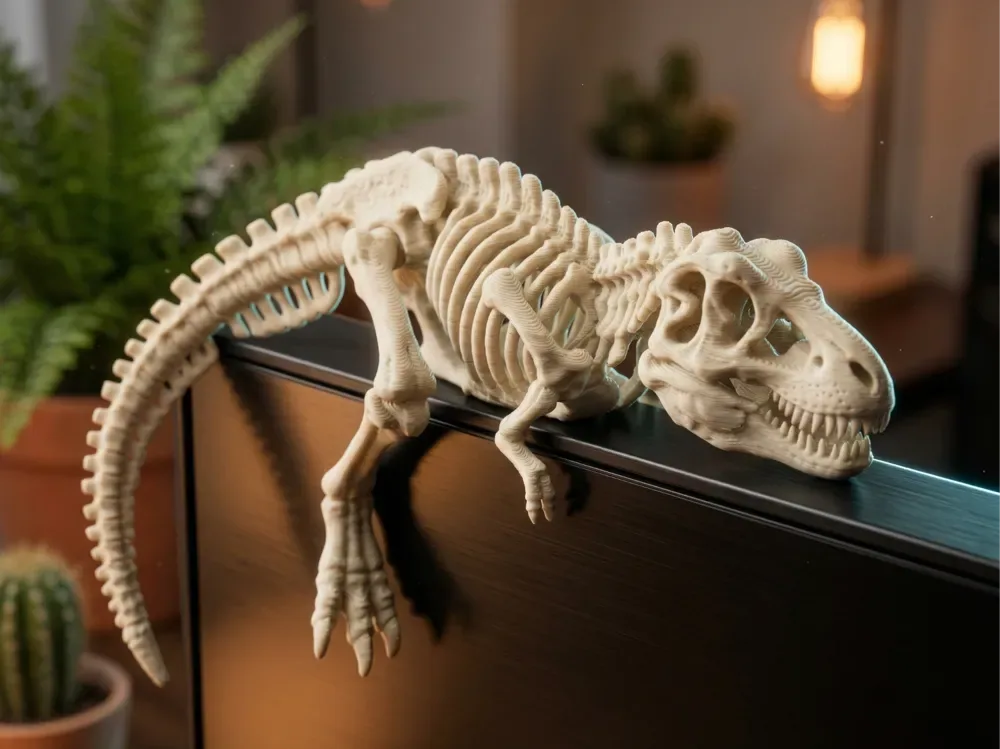 Esqueleto T-Rex - Monitor y mascota de escritorio, vista 1