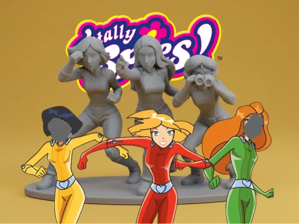 Totally Spies – Figura del agente trío, vista 1