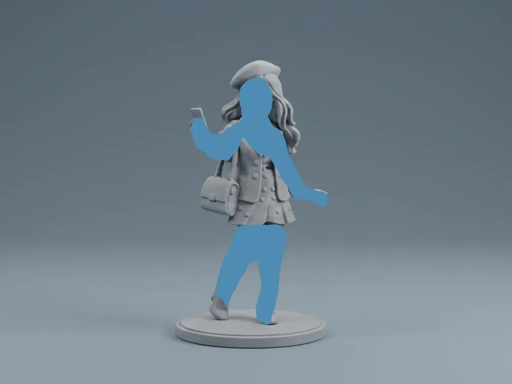 Chica parisina – Figura elegante de la ciudad, vista 1