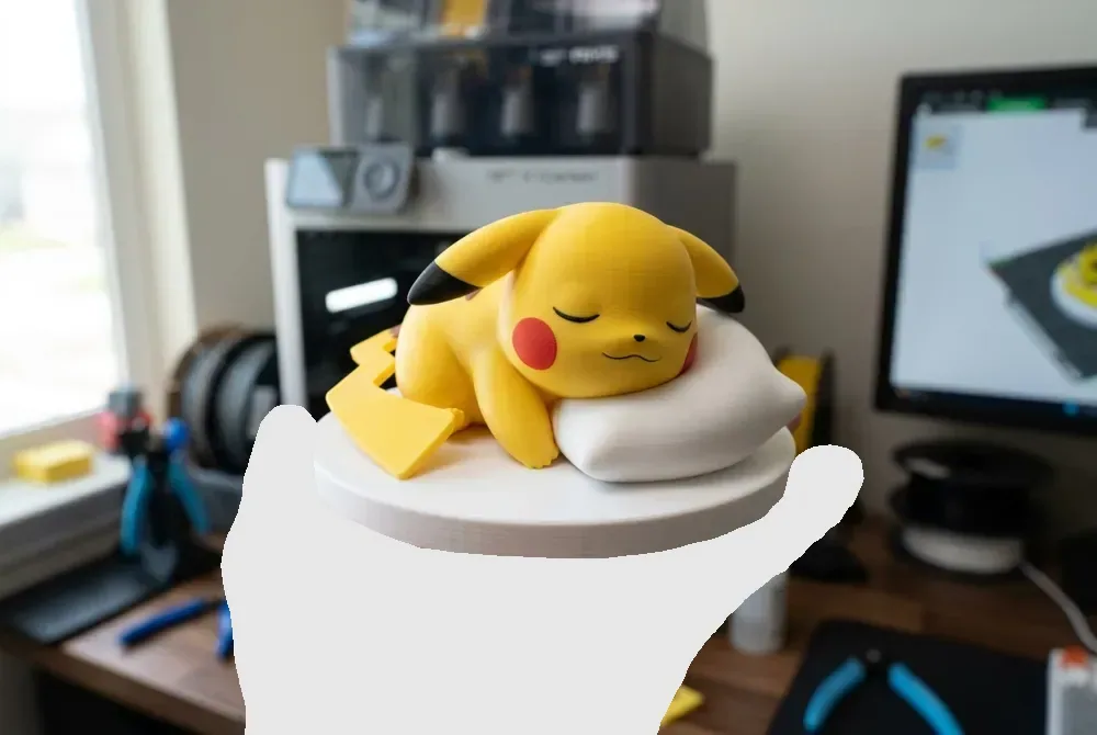 Pikachu durmiente - Pokémon, vista 3