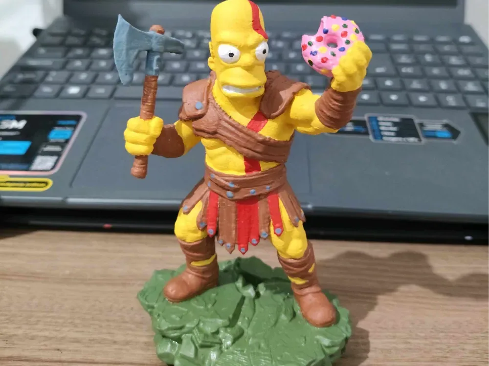 homero simpson - dios de la guerra, vista 1