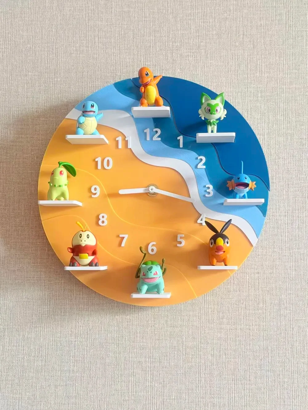 Reloj de pared con estatuillas de bricolaje, vista 2