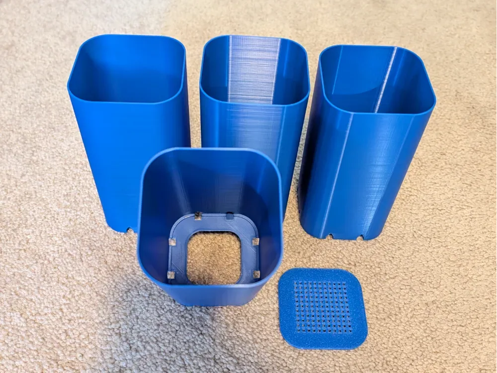 Maceta extraíble para plántulas, cuadrado de 3 x 6 pulgadas, vista 1