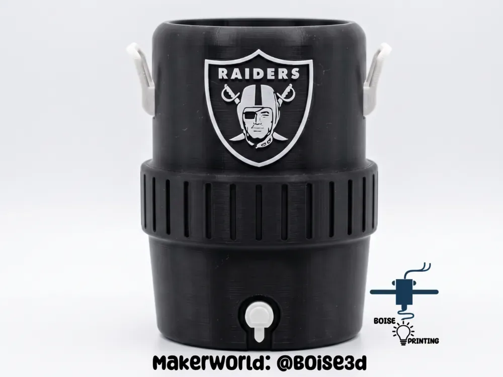 Raiders de Las Vegas (Oakland) – Iglú Cooler Koozie, vista 1