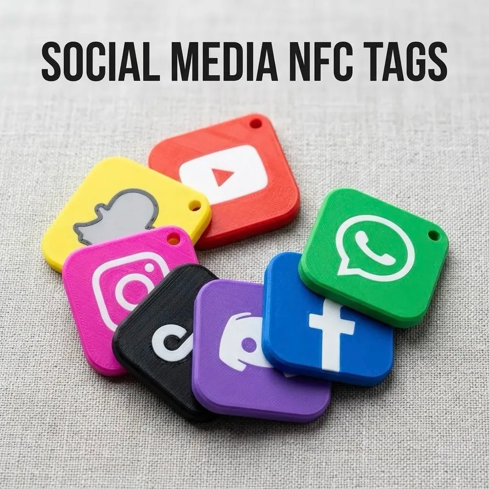 Colección definitiva de llaveros NFC para redes sociales, vista 2