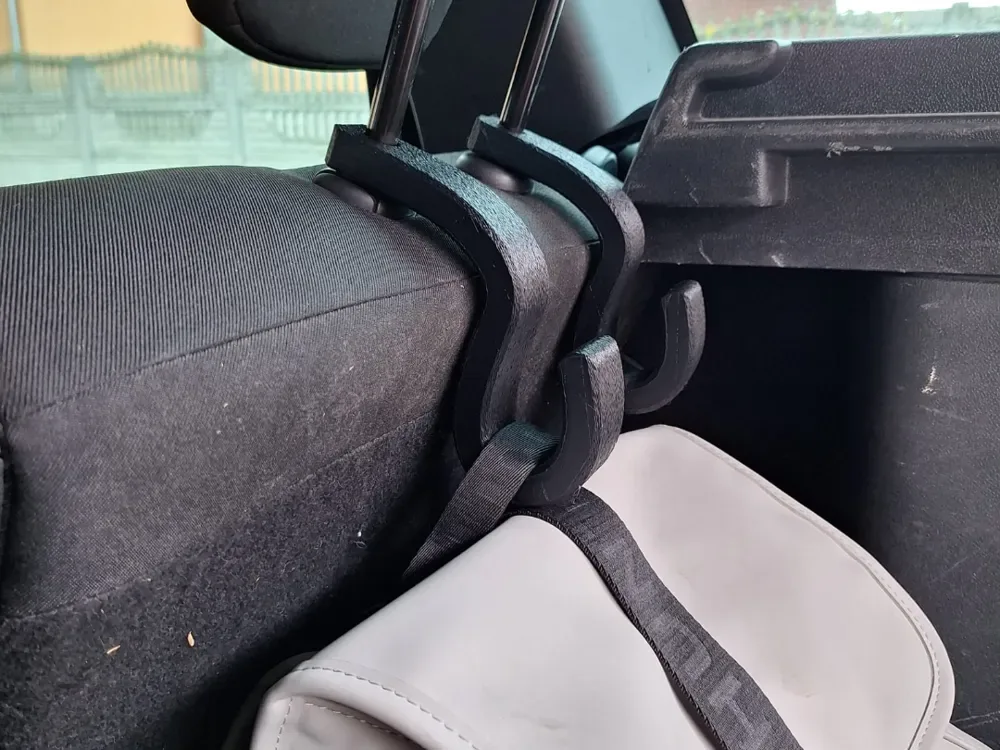 Gancho de supermercado para coche para impresión 3D, vista 1