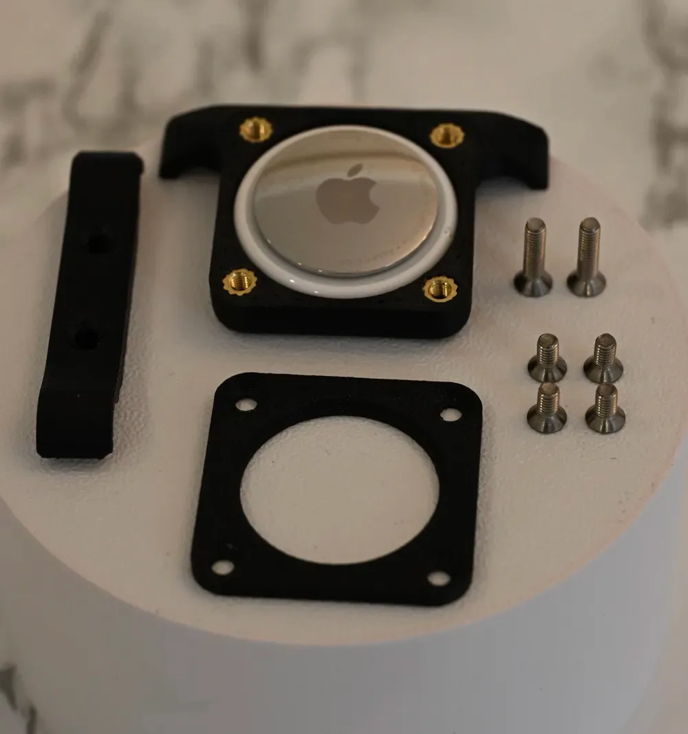 Soporte oculto para bicicleta AirTag: protección antirrobo para sillín para impresión 3D, vista 2