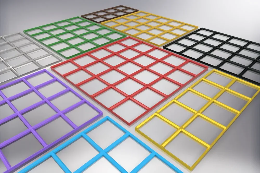 Placas base superligeras Gridfinity para impresión 3D, vista 1