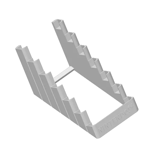 Soporte para cartuchos N64 para impresión 3D, vista 2