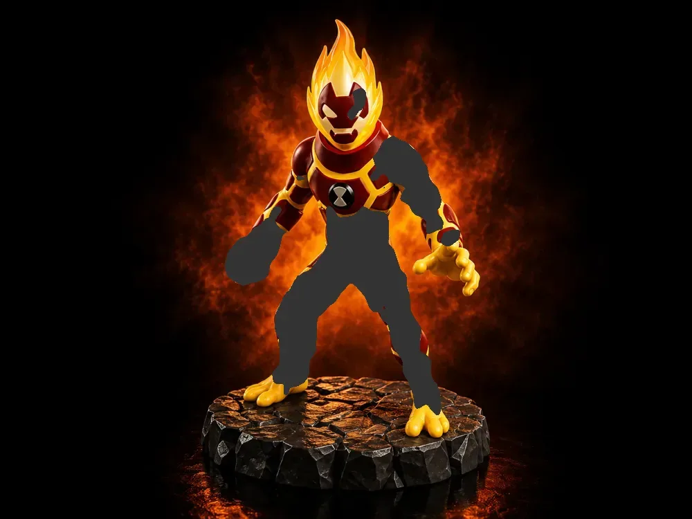 Explosión de calor (Ben 10) - Modelo 3D, vista 1