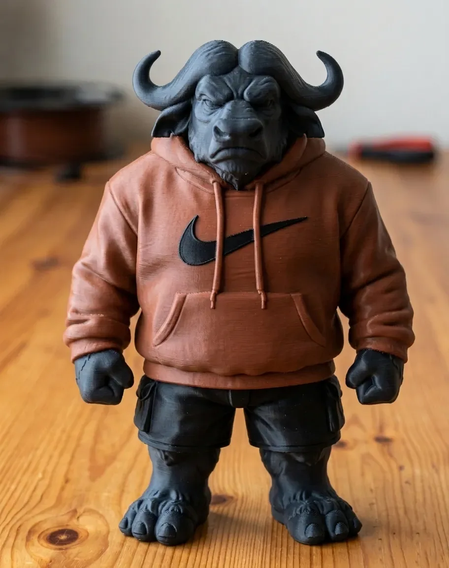 Urban Grumpy Buffalo Gimnasio Motivador Escritorio Juguete Oficina, vista 2