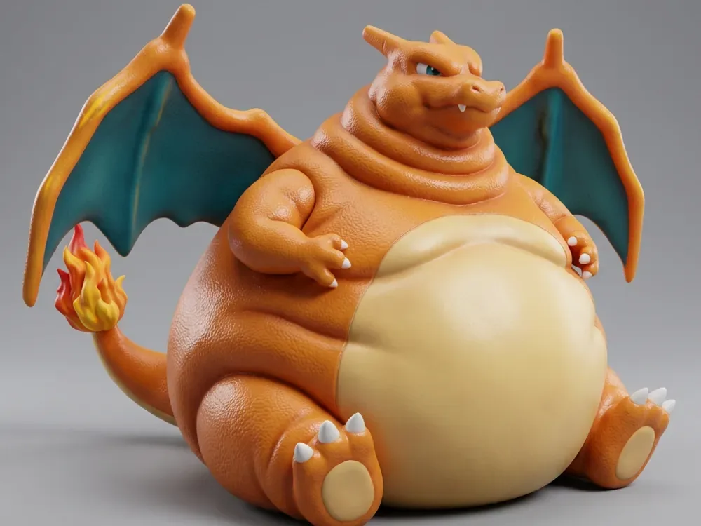 Pokémon Charizard Gordo, vista 1