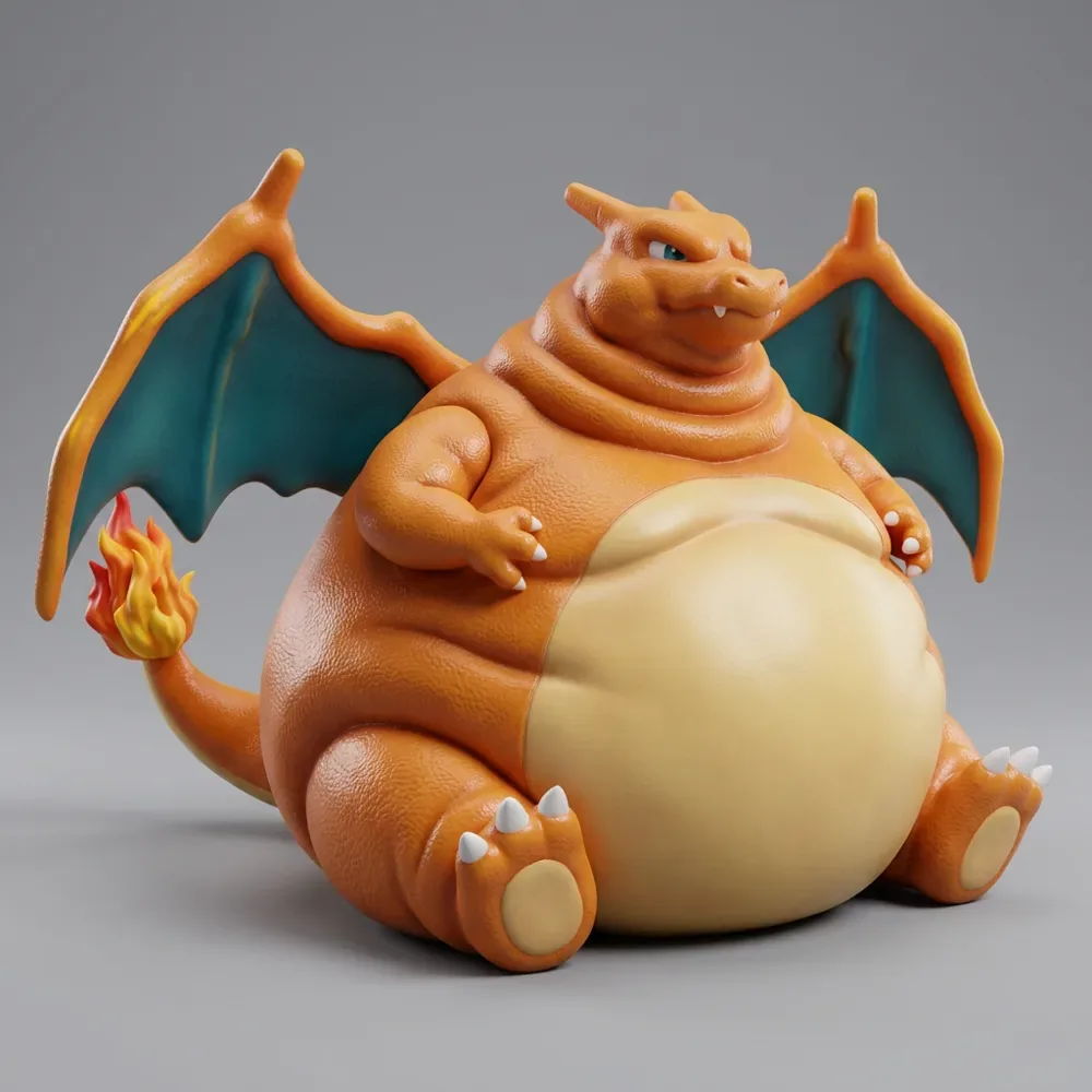 Pokémon Charizard Gordo, vista 2