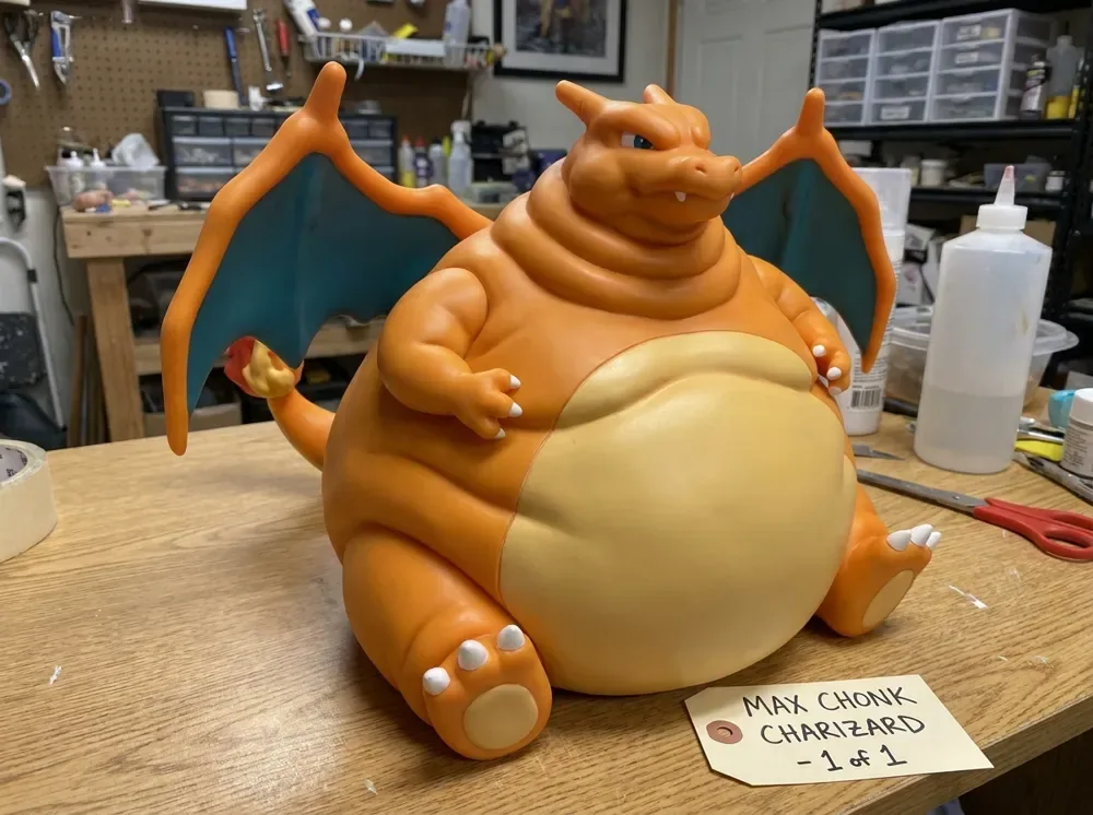 Pokémon Charizard Gordo, vista 3
