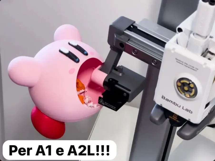 Papelera de residuos de filamentos Kirby para A1 A2L, vista 1