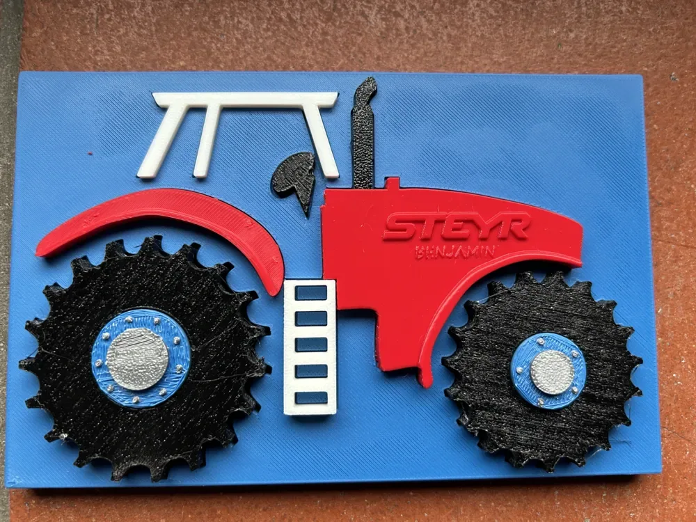 Rompecabezas de tractores Steyr para niños 3D Elements, vista 1