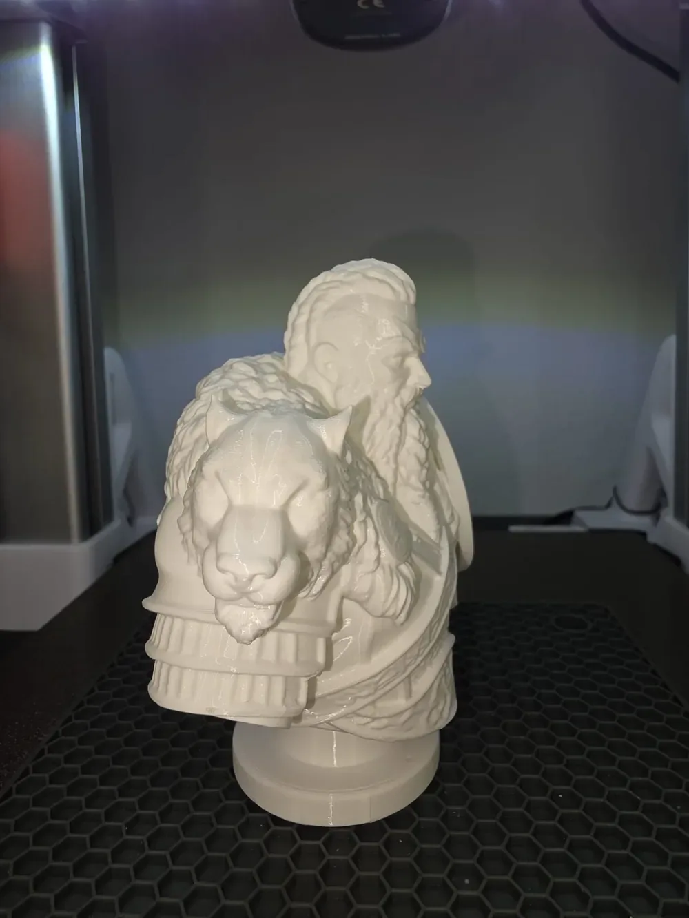 Busto vikingo berserker, vista 3