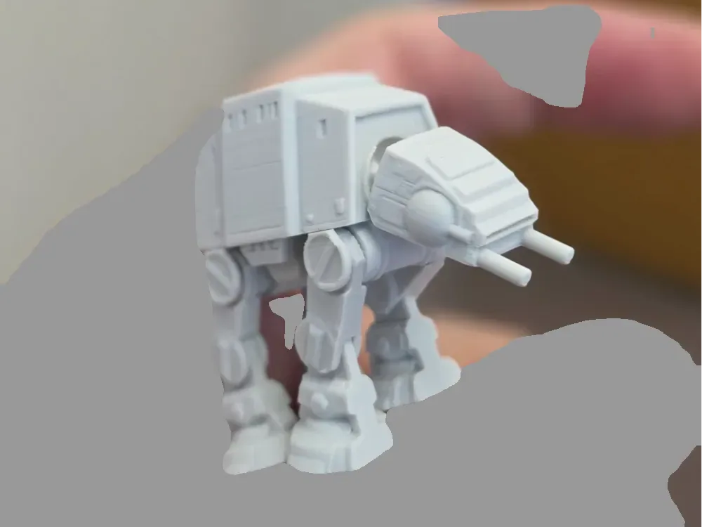 Tiny AT-AT Walker – Lindo robot de bolsillo (impresión fácil), vista 1