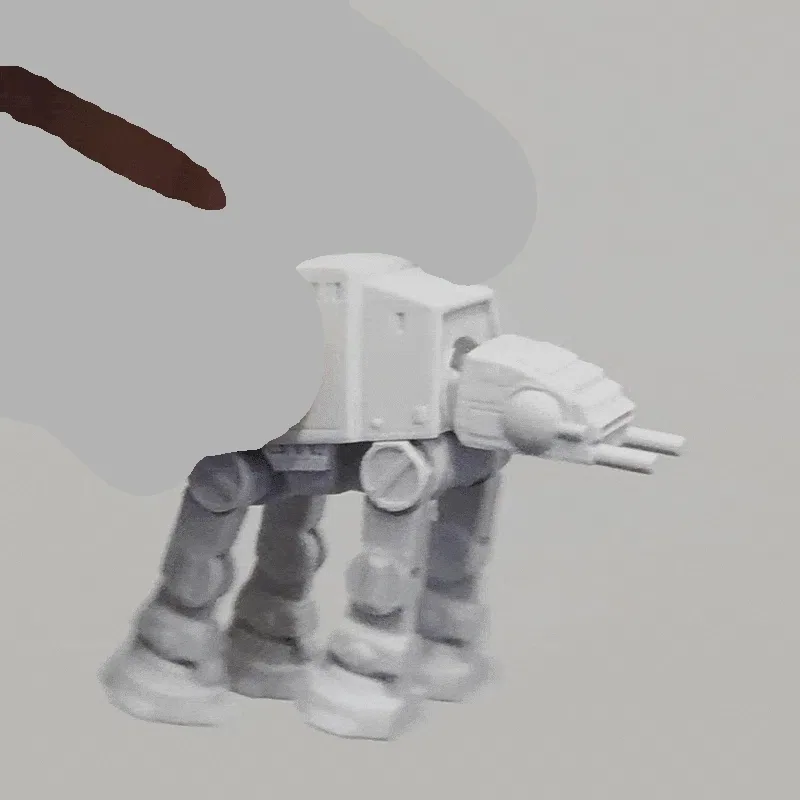 Tiny AT-AT Walker – Lindo robot de bolsillo (impresión fácil), vista 2