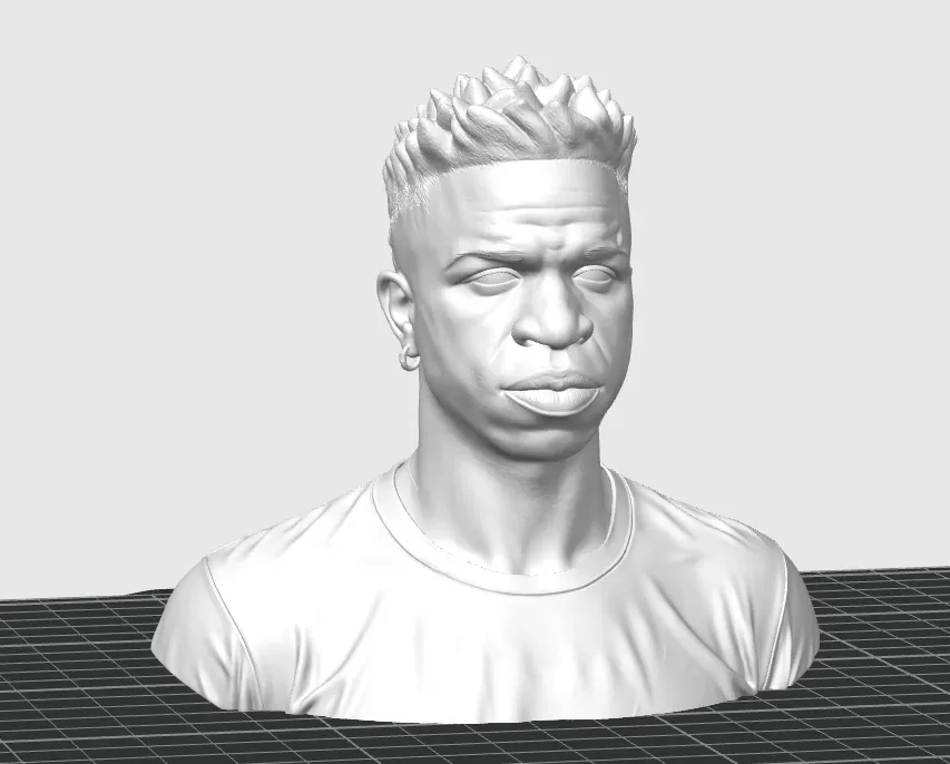 Busto de Vinícius Júnior - Real Madrid / Brasil,pt, vista 3