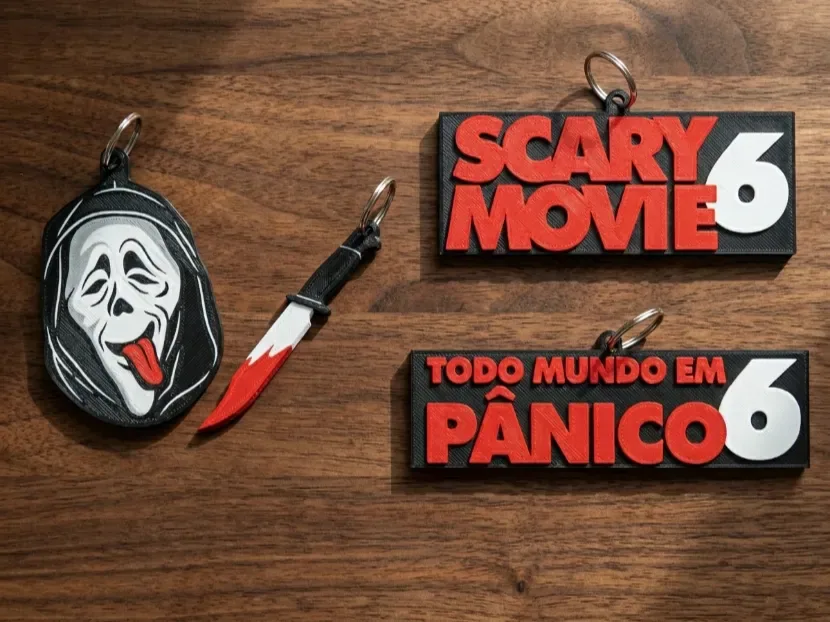 Kit Llavero Todos En Pánico Película De Miedo 6, vista 1