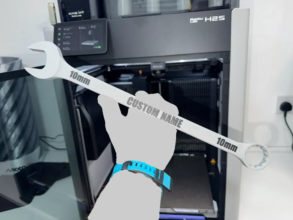 Llave personalizada – Texto editable, vista 1