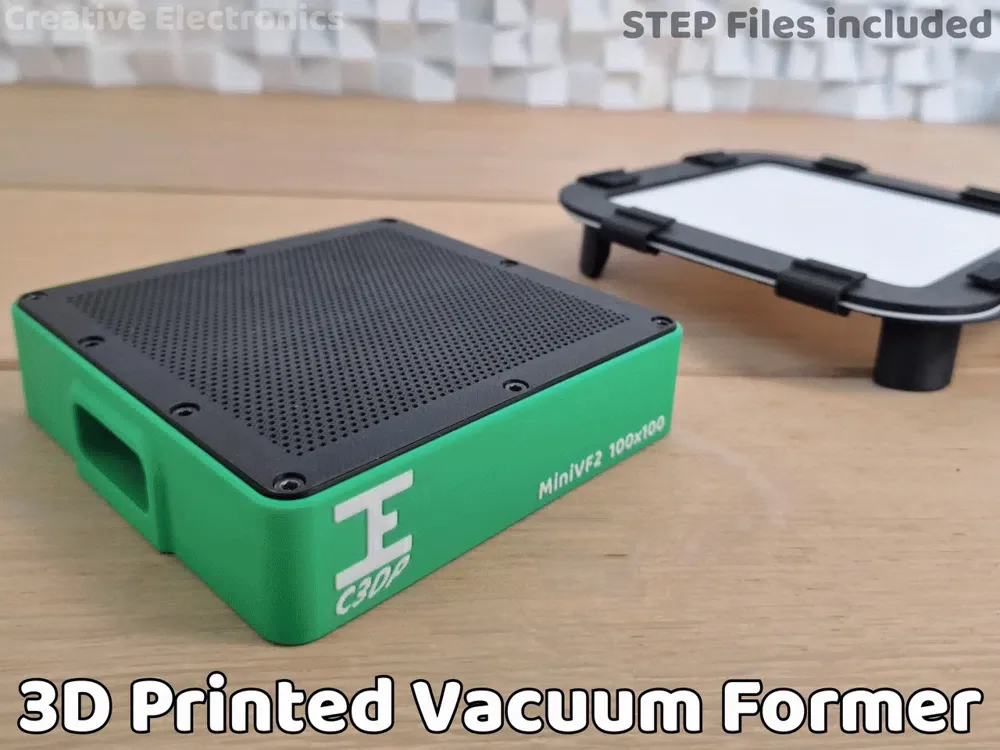 Formador de vacío imprimible en 3D|2 versiones +archivos STEP, vista 1
