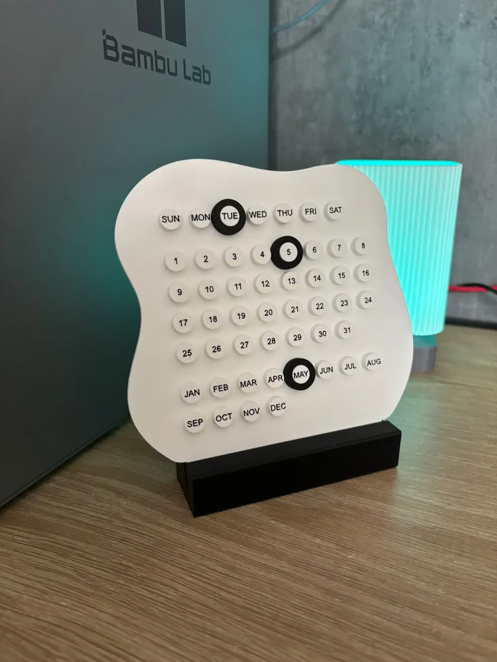 Calendario de escritorio perpetuo - Calendario infinito, vista 2