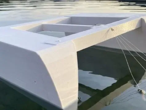 Tabla cepilladora hidrodinámica para pesca de curricán en costa y barco, vista 1