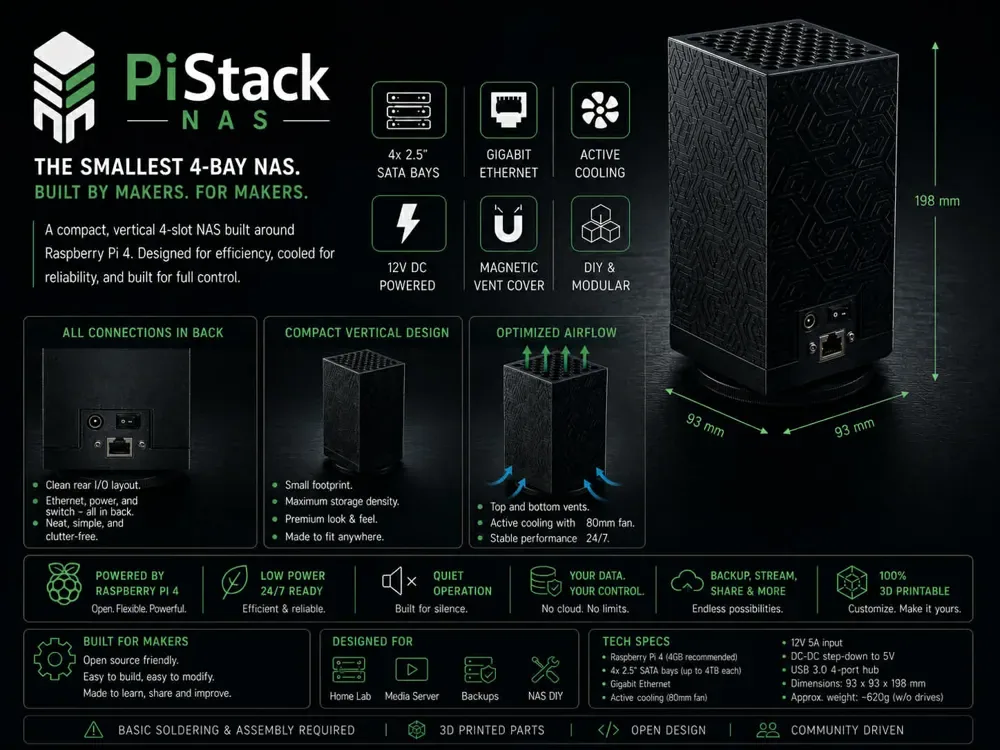 PiStack NAS,pt, vista 1