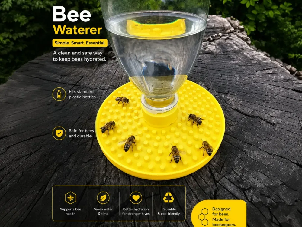 Bebedero para abejas: simple estación de agua embotellada para abejas, vista 1
