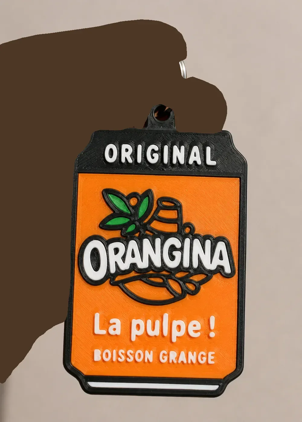 Llavero abridor de botellas de bebida Orangina, vista 3