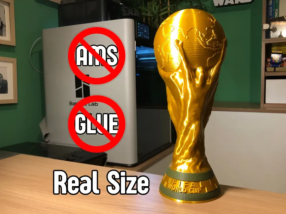 Trofeo de la Copa Mundial de la FIFA - Tamaño real 1:1 - NO AMS, vista 1
