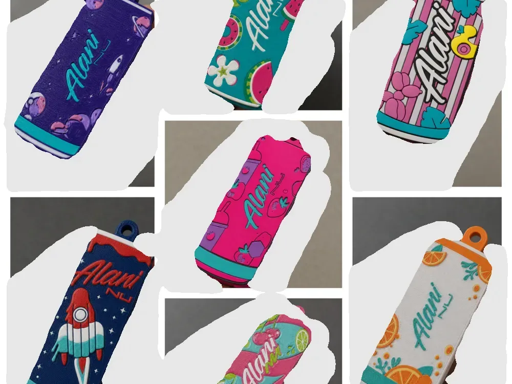 Alani Energy Drink Pack 8 sabores Llavero abrelata, vista 1