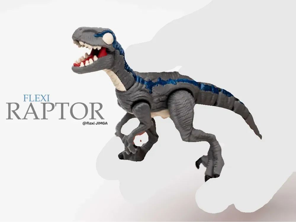 Dinosaurio Velociraptor Flexi, vista 1