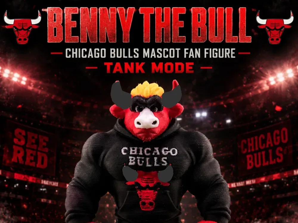 Benny The Bull - Mascota de los Chicago Bulls (modo tanque), vista 1