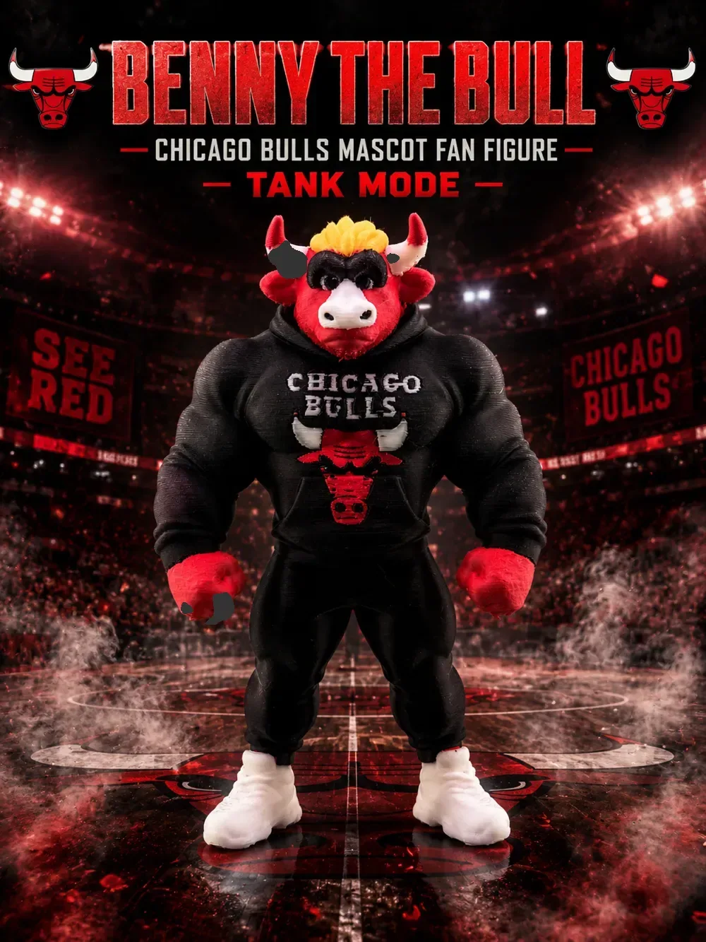 Benny The Bull - Mascota de los Chicago Bulls (modo tanque), vista 2