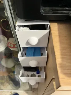 Cómoda para impresión 3D, vista 3