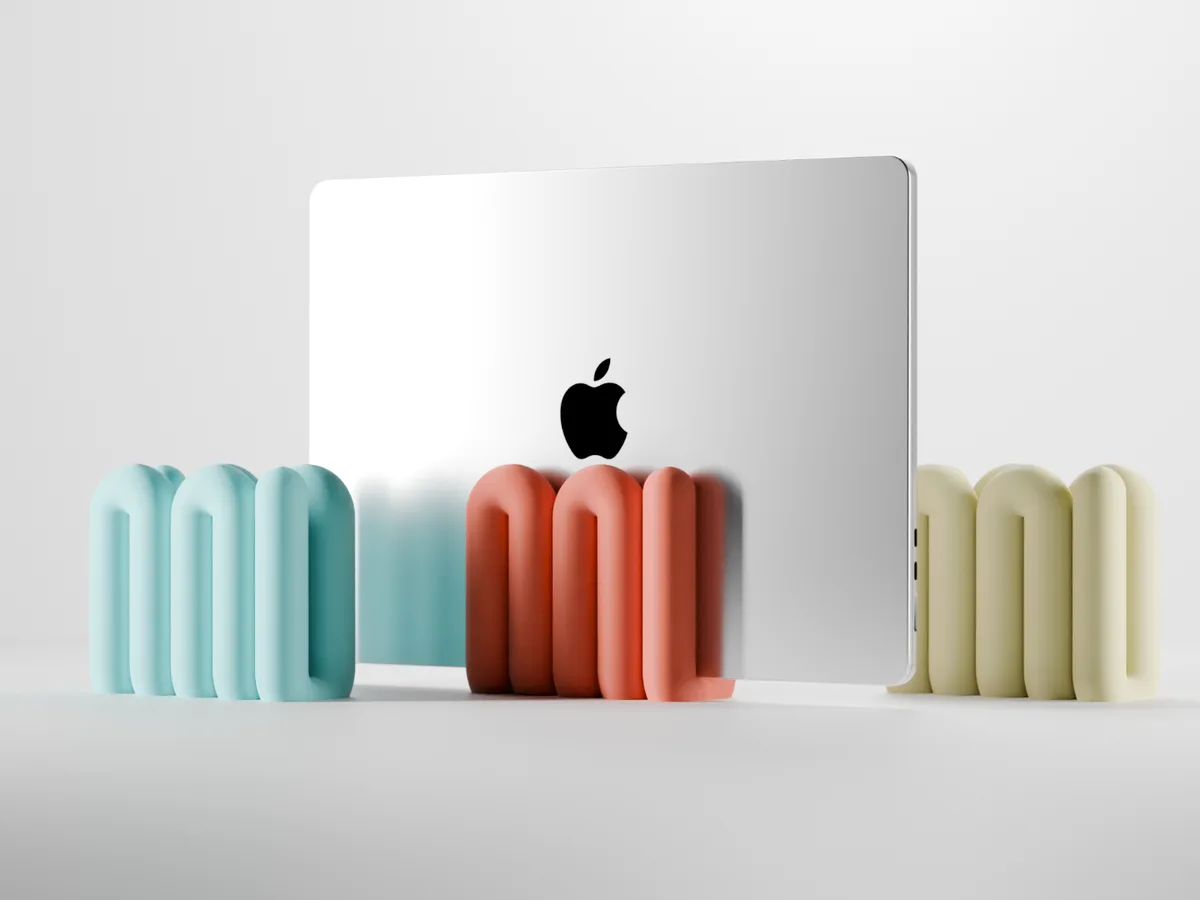 Soporte estético para portátil Wibble para impresión 3D, vista 1