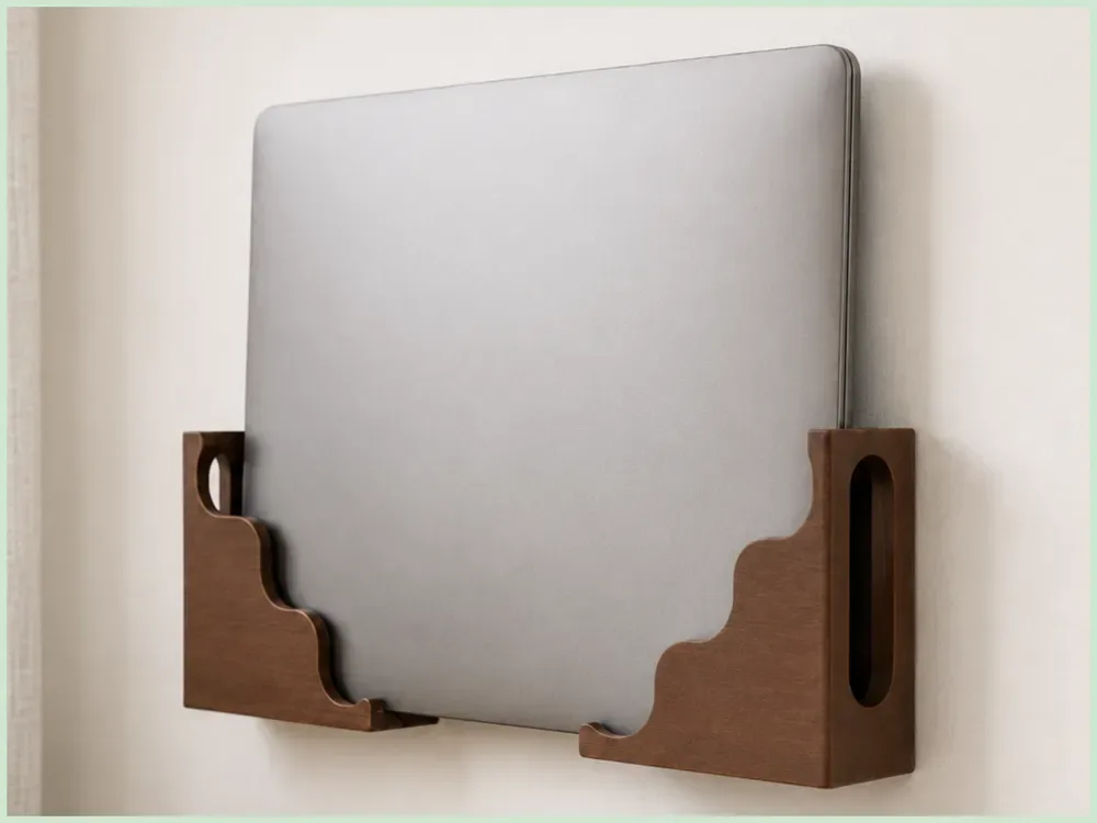 Soporte de pared para portátil para impresión 3D, vista 1