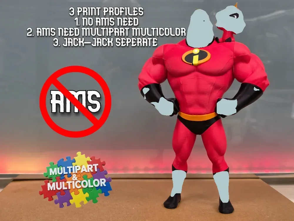 Mr. Increíble & Jack-Jack / NO AMS & MULTICOLOR, vista 1