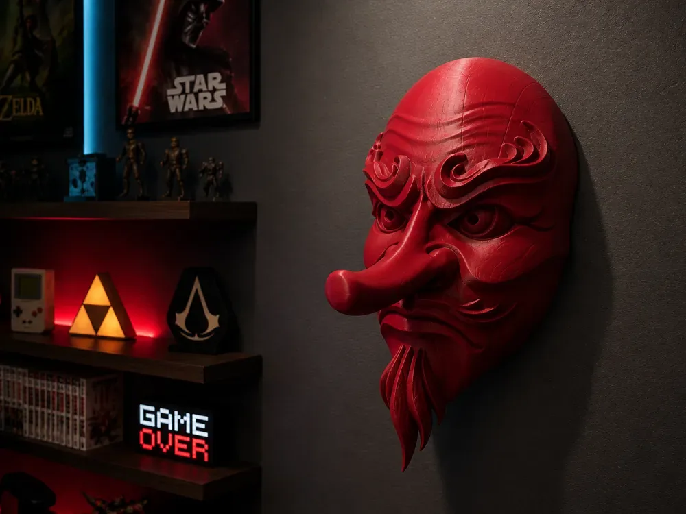 Máscara de pared Tengu Oni ​​– Decoración, vista 1