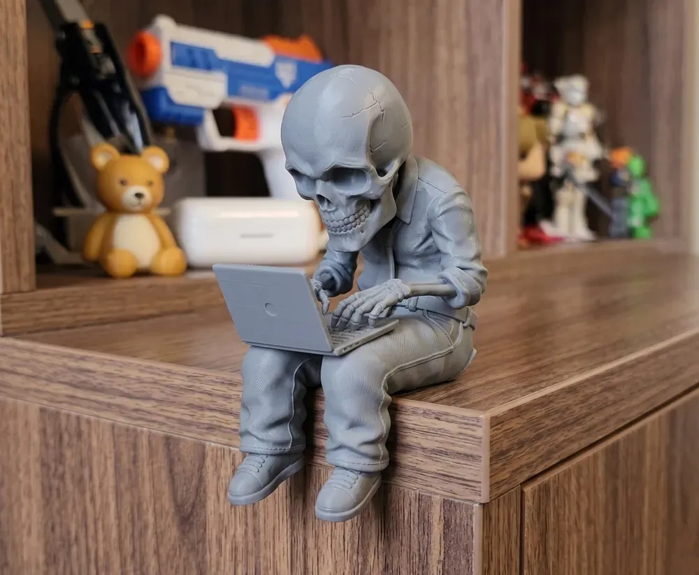 El programador con exceso de trabajo - Skull Shelf Sitter, vista 2