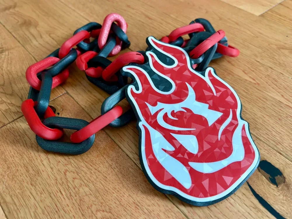 Colgante de cadena Hype de la WNBA del Portland Fire, vista 1
